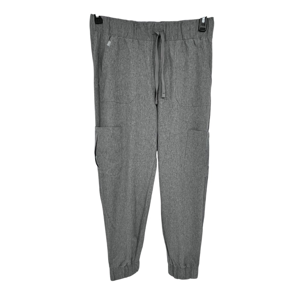 Hanes Comfort Fit Scrub Joggers Unisex Medium Grey Cargo Athletic Fit Healthcare